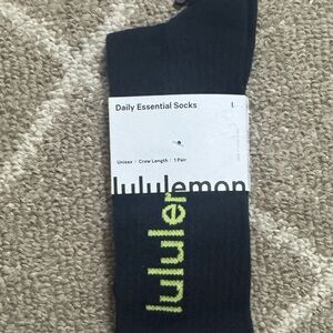 lululemon athletica Black Casual Socks Essential Comfort